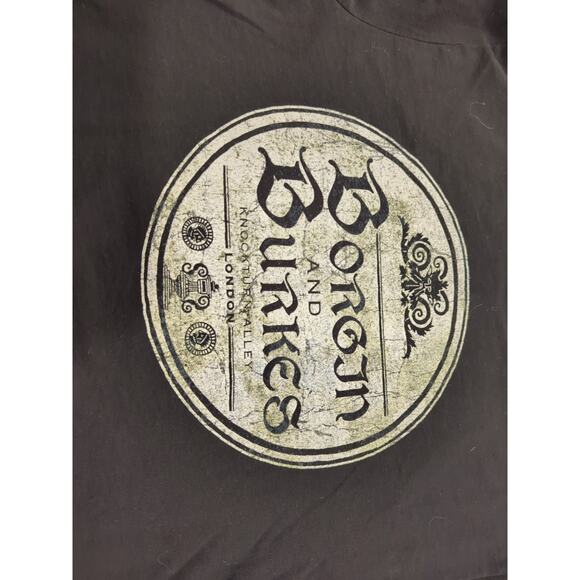 Harry Potter Small Black Borgin and Burke's Logo T-shirt Wizarding World - Picture 2 of 5
